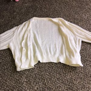 Girls white cardigan